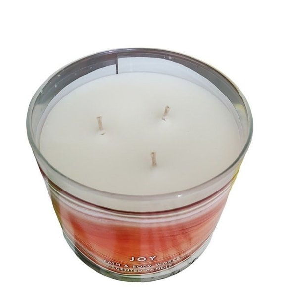 *NEW* Exclusive Bath & Body Works 3 Wick Candle Scent JOY, 14.5 OZ -DISCONTINUED - Picture 2 of 3
